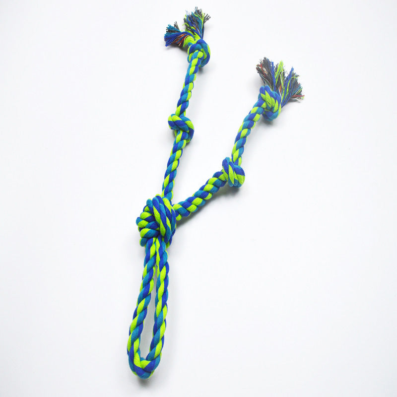 Heavy-Duty Rope Knot Toy | Juguete de Cuerda Resistente para Perros Grandes | Limpieza Dental y Juego Activo