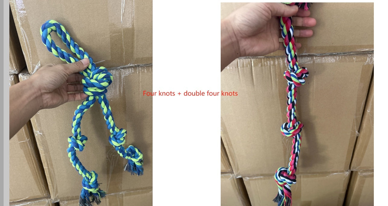 Heavy-Duty Rope Knot Toy | Juguete de Cuerda Resistente para Perros Grandes | Limpieza Dental y Juego Activo