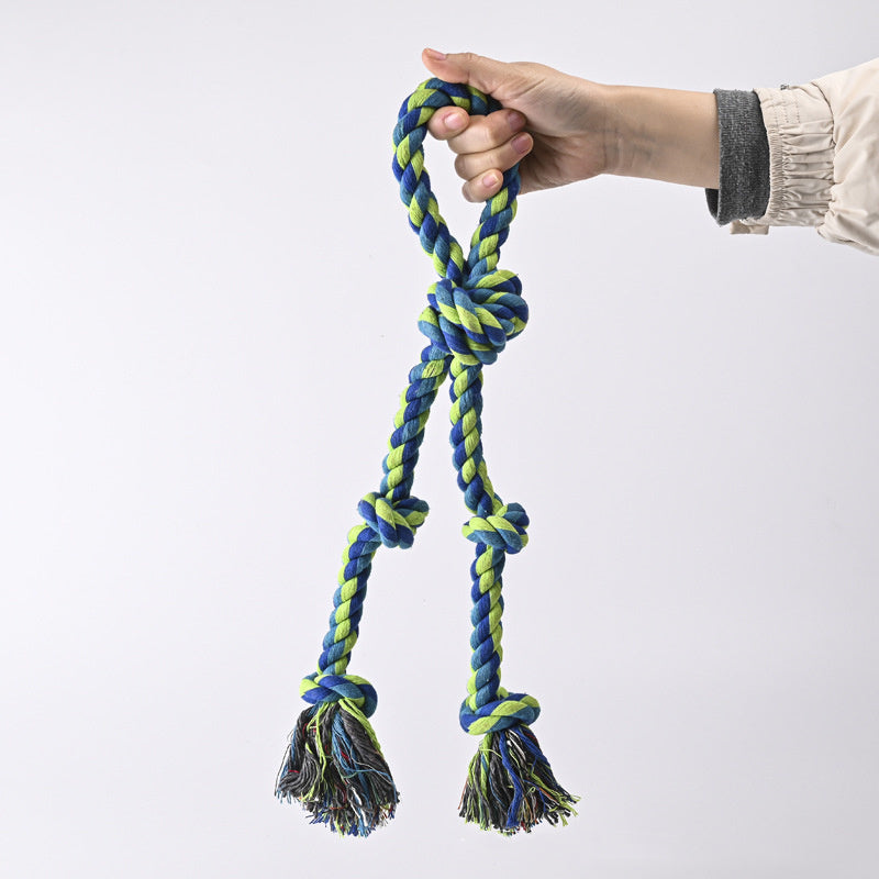 Heavy-Duty Rope Knot Toy | Juguete de Cuerda Resistente para Perros Grandes | Limpieza Dental y Juego Activo