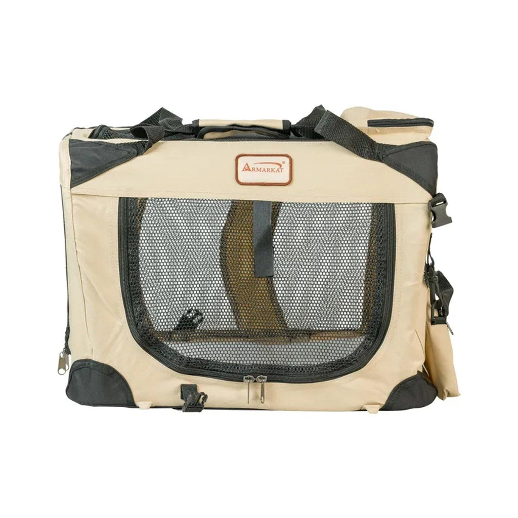 Transportadora Plegable Suave para Perros | Armarkat Beige | Ideal para Viajes, Hogar y Camping 🐕✈️