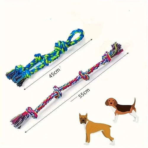 Heavy-Duty Rope Knot Toy | Juguete de Cuerda Resistente para Perros Grandes | Limpieza Dental y Juego Activo