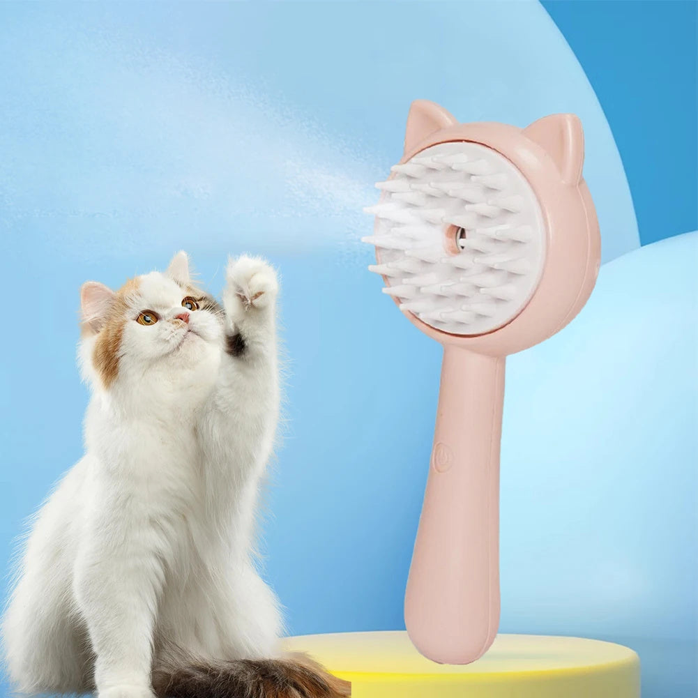 Cepillo de Limpieza para Gatos con Spray – Cepillo Multifuncional de Grooming