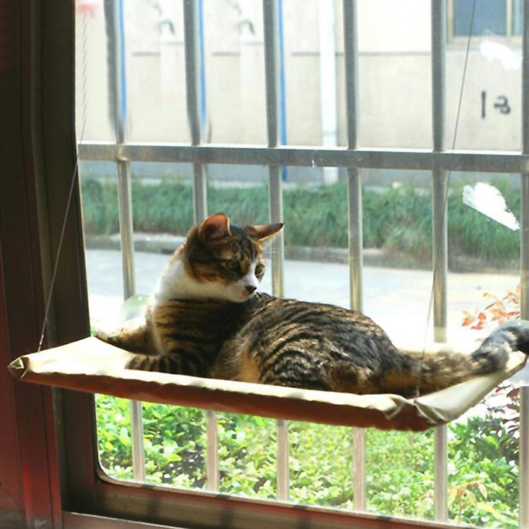 Cama de Ventana para Gatos – Hamaca Colgante Resistente y Cómoda
