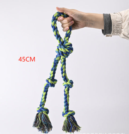 Heavy-Duty Rope Knot Toy | Juguete de Cuerda Resistente para Perros Grandes | Limpieza Dental y Juego Activo