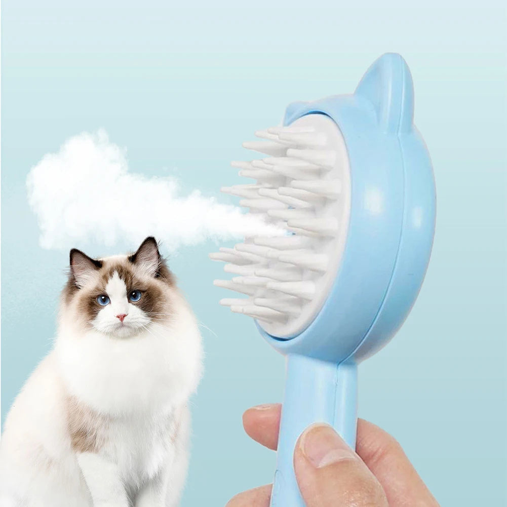 Cepillo de Limpieza para Gatos con Spray – Cepillo Multifuncional de Grooming